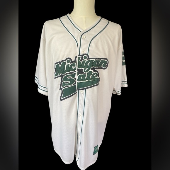 White and Green Michigan State Jersey SZ XLrg - Picture 2 of 8